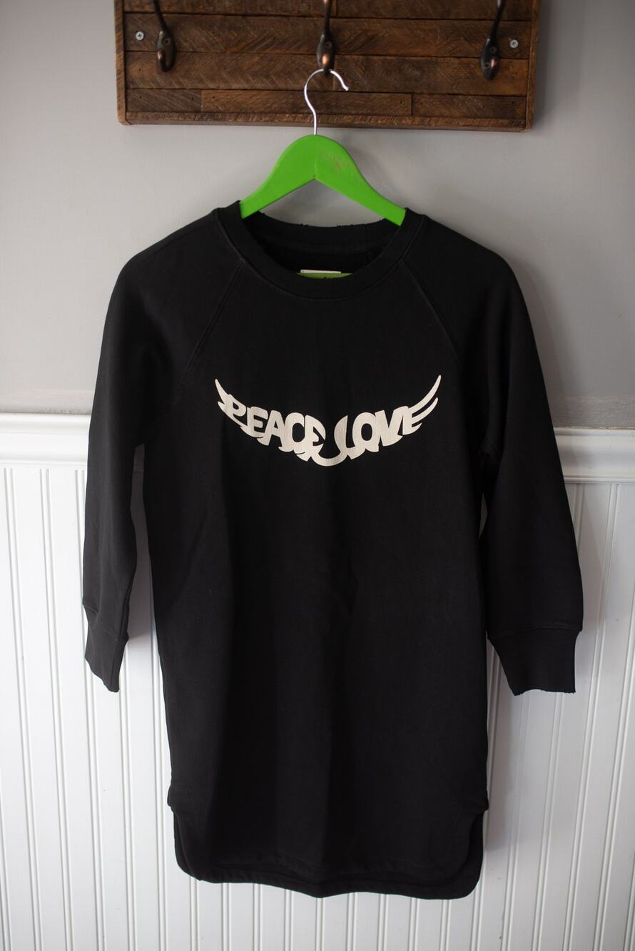 Zadig & Voltaire Diaz Peace & Love Cotton Dress XS